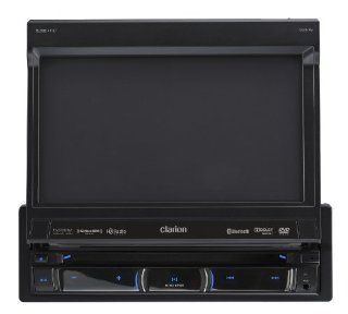 Clarion NZ503 DVD Multimedia Receiver with Built In Navigation and Single DIN Motorized 7 Inch High Resolution Touch Panel Control  Vehicle Receivers 