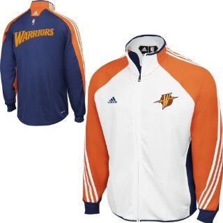Golden State Warriors adidas 2009 2010 On Court Warm Up Track Jacket  Sports Fan Outerwear Jackets  Sports & Outdoors