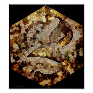 Magnetic, Abstract Shape Poster