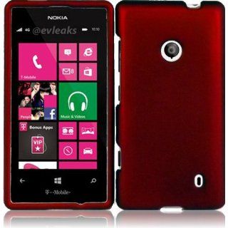 Generic Hard Cover Case for Nokia Lumia 521   Retail Packaging   Red Cell Phones & Accessories