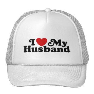 I Love My Husband Trucker Hats