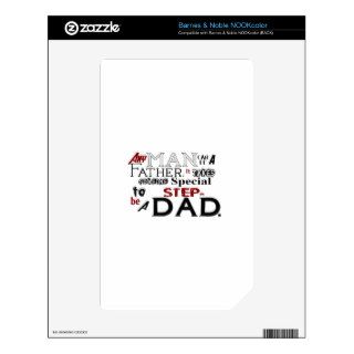 Step Dad Quote Fathers Day NOOK Color Decals