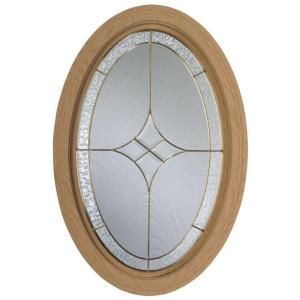 Century Polyurethane Windows, 20 3/4 in. x 32 in., Primed, Rough Opening, with Insulated Tempest Leaded Glass DISCONTINUED OS501