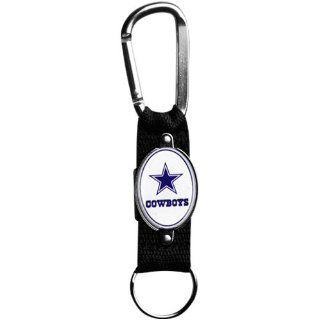 NFL Dallas Cowboys Black Carabiner Clip Keychain  Sports Fan Wallets  Sports & Outdoors