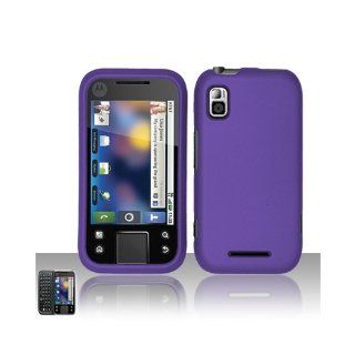 Purple Hard Cover Case for Motorola Flipside MB508 Cell Phones & Accessories