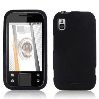 Black Rubberized Hard Case for Motorola Flipside (MB508) AT&T Cell Phones & Accessories