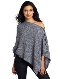 525 America Women's Tweed Poncho Sweater, Darkest Indigo, X Small/Small Pullover Sweaters