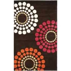 Handmade Soho Celeste Brown New Zealand Wool Rug (5'x 8') Safavieh 5x8   6x9 Rugs