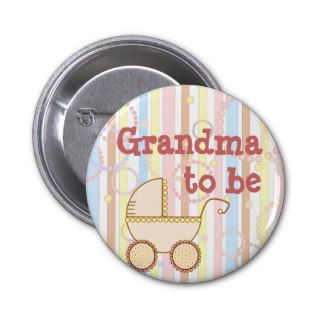 Pink Pram   "Grandma to Be" Pin
