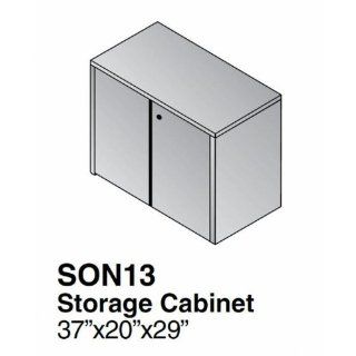 Sonoma 2 Door Storage Cabinet 37x20, Dark Cherry Wood  