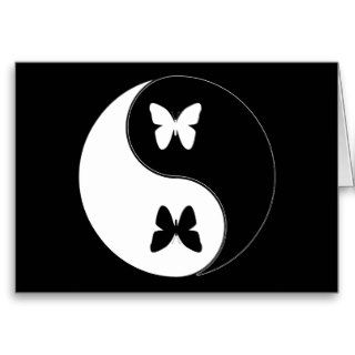 Yin Yang Butterfly Cards