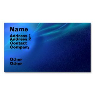 Blue Fractal Mist Business Card Templates