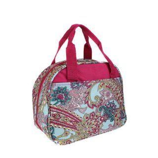 Cc20 Ak 509 Paisley Lunch Box Blue Pink  Cosmetic Bags  Beauty