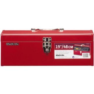 Stack On 19 in. Hip Roof Steel Tool Box in Red R 519 2