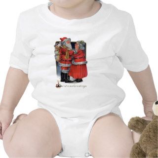 Vintage Christmas   Mr and Mrs Claus Shirts