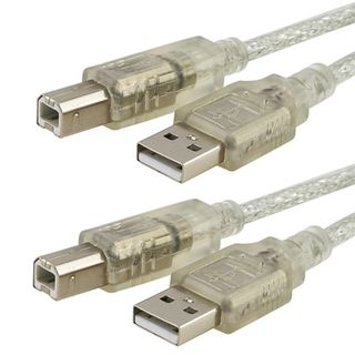 Eforcity 2 Pack 10 foot USB 2.0 A to B Cable for Scanner Printer Eforcity A/V Cables