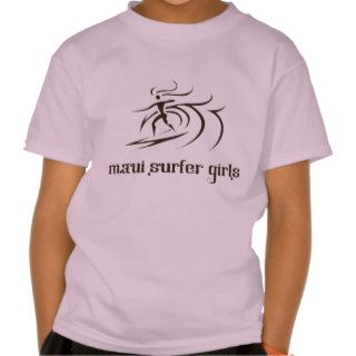 Maui Surfer Girls   Tribal T Shirts