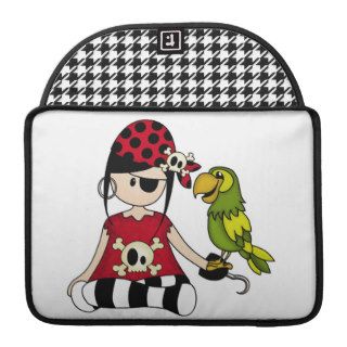 Girly Pirate with Parrot MacBook Pro Sleeve