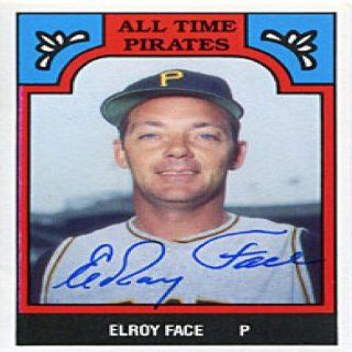 Elroy Face Autographed/Signed Card at 's Sports Collectibles Store