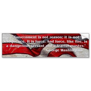 George Washington Quote Bumper Sticker