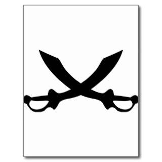 pirat saber sword icon post cards