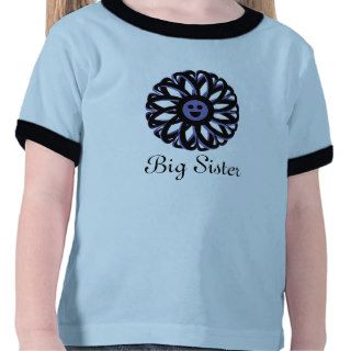Big Sister Smiling Flower Toddler Shirt