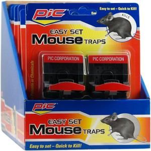 PIC Simple Set Mouse Trap (12 Traps) PMT 2 H