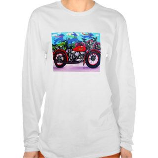Dawgs on Hawgs   Dogs on Motorcycles Shirt