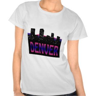 Denver Colorado Skyline T shirts