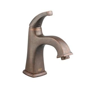 American Standard Town Square Single Hole 1 Handle Monoblock Bathroom Faucet with Speed Connect Drain in Oil Rubbed Bronze 2555.101.224