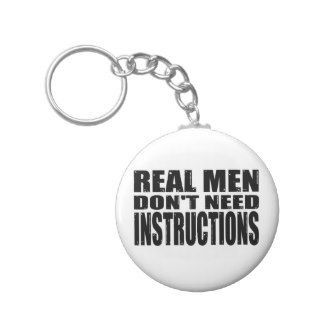 Real Men Keychain