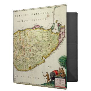 Map of Ceylon according to Nicolas Visscher Vinyl Binders