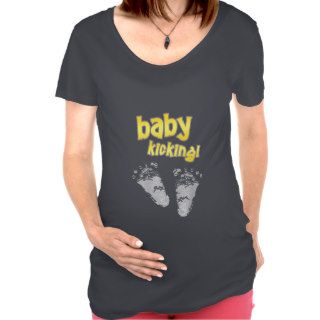 Baby Kicking Footprints T shirt