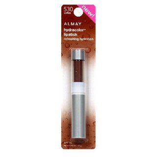 Almay Hydracolor Lipstick, SPF 15, Coffee 530, 0.06 Ounce (Pack of 2)  Beauty