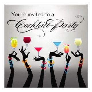 Holiday Cocktail Party Cheers Personalized Announcement