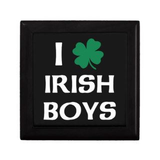 I Love Irish Boys Keepsake Box