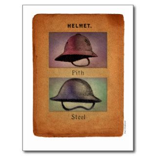 Steampunk Helmets Postcard