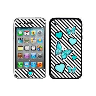 Graphics and More Protective Skin Sticker Case for iPhone 3G 3GS   Non Retail Packaging   Butterfly Love Cell Phones & Accessories