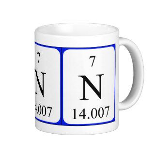 Element 7 white mug   Nitrogen