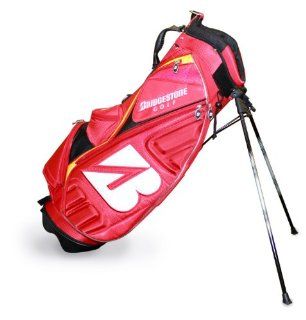 Bridgestone Golf Stand Bag (Red/Yellow/Black)  Golf Carry Bags  Sports & Outdoors