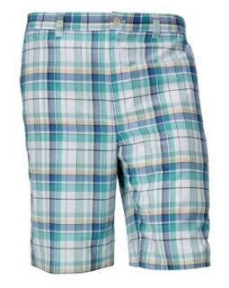 Cutter and Buck Big Mens Hales Plaid Pleated Short at  Mens Clothing store