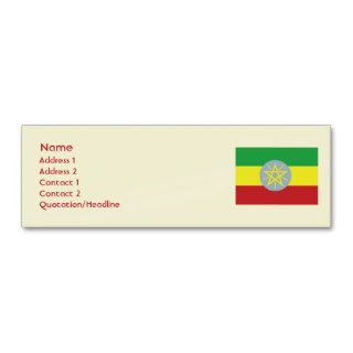 Ethiopia   Skinny Business Cards