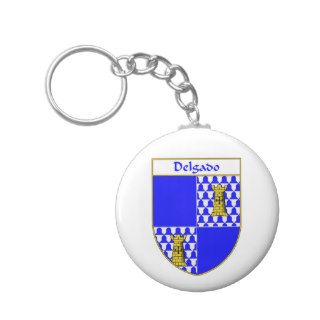 Delgado Coat of Arms/Family Crest Keychain