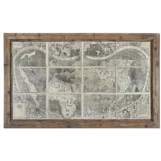 Uttermost 34025 Treasure Map Framed Art