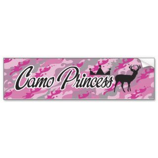 Camo Princess Bumper Stickers