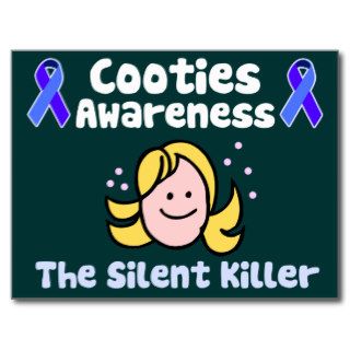 Cooties Awareness Post Cards