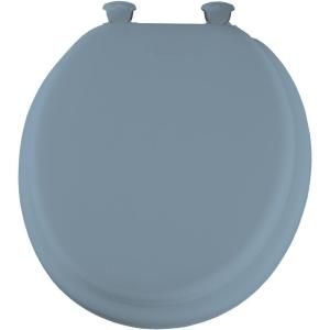 Mayfair Lift Off Soft Round Closed Front Toilet Seat in Sky Blue 13EC 034