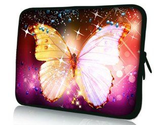 Pink Butterfly 7" Inch Sleeve Bag Pouch Cover for 6" 7" 8" Google Nexus 7 Android Tablet Case / 7" Mach Speed Trio Stealth Pro Electronics