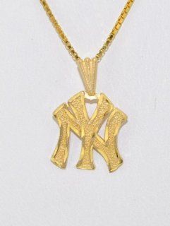 14k Yellow Gold New York Yankees Charm Jewelry