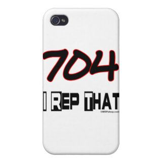I Rep That 704 Area Code iPhone 4 Cases